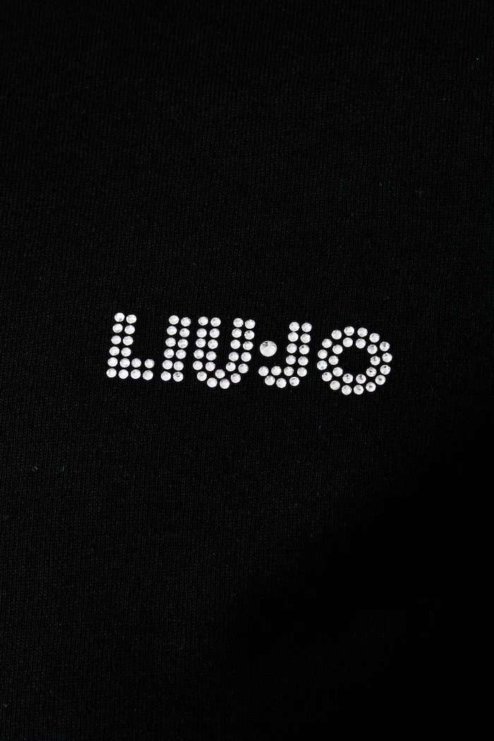 Liu Jo лонгслив для женщин из хлопка WF6451.J6308 чёрный