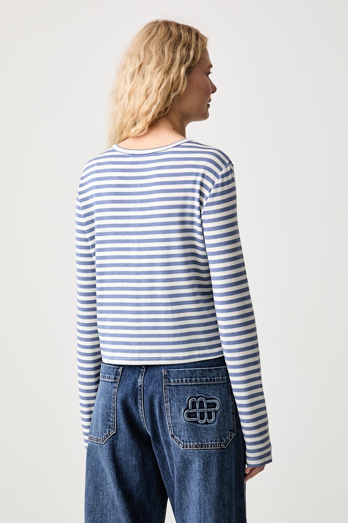 Odzież MUNTHE Longsleeve damski z wełną VOELIA 263114526368 niebieski