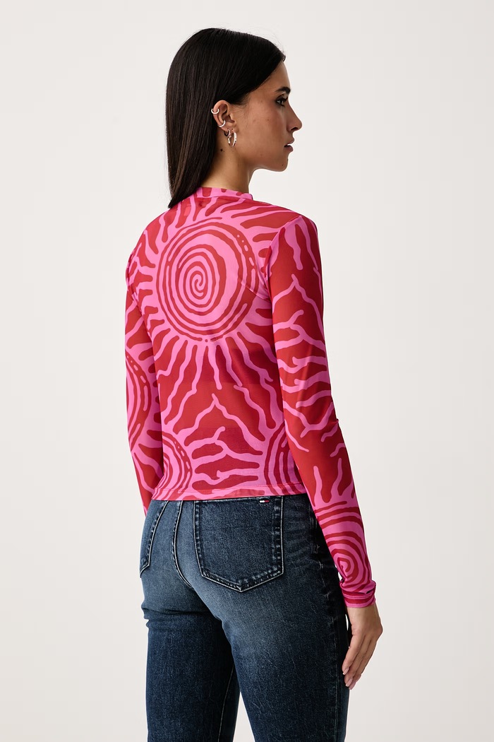 Odzież Vans Longsleeve damski VN000M9FIZQ1 różowy