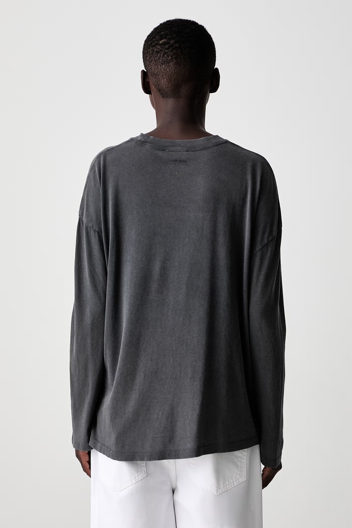 Odzież Anine Bing longsleeve damski bawełniany IVAN A.08.12757.WBL1 szary