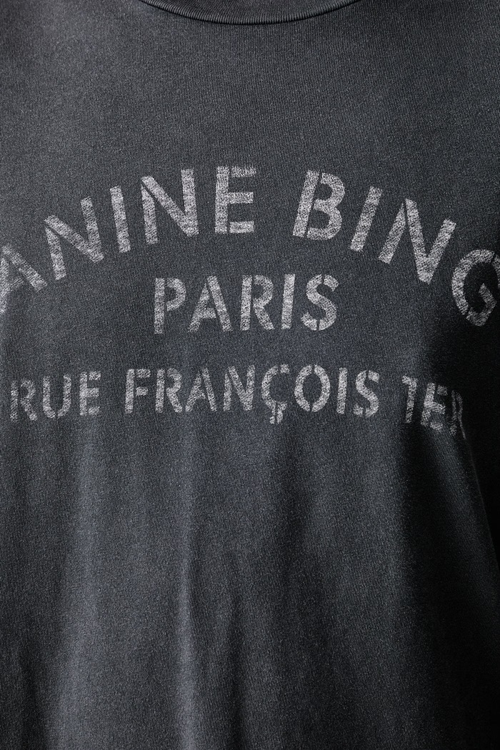 Anine Bing longsleeve damski bawełniany IVAN A.08.12757.WBL1