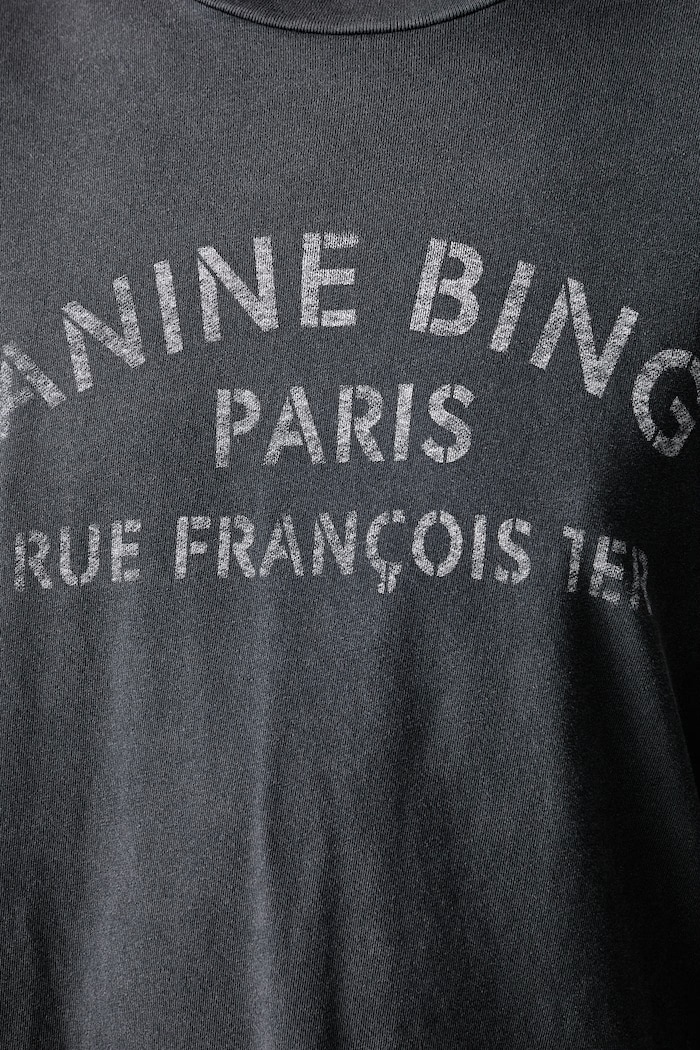 Anine Bing longsleeve damski bawełniany IVAN A.08.12757.WBL1