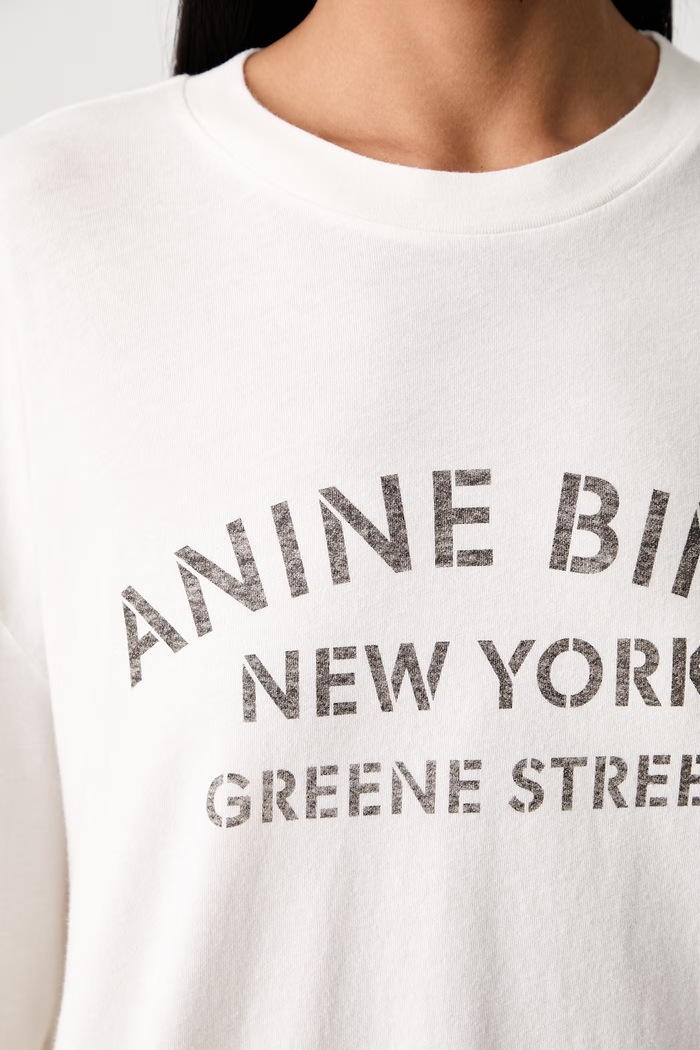 Anine Bing longsleeve damski bawełniany IVAN A.08.12755.IVY1