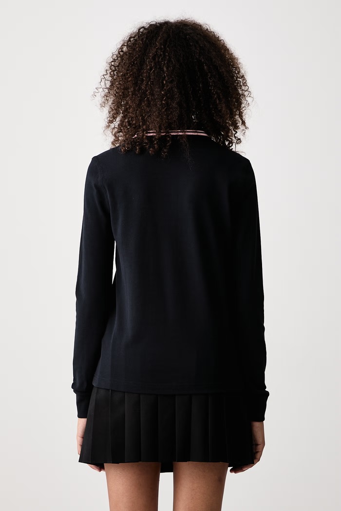 Odzież Fred Perry Longsleeve damski bawełniany G3636.02D granatowy