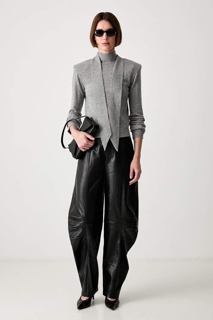 Rotate Sweter damski wełniany WOOL BOW 1161831093
