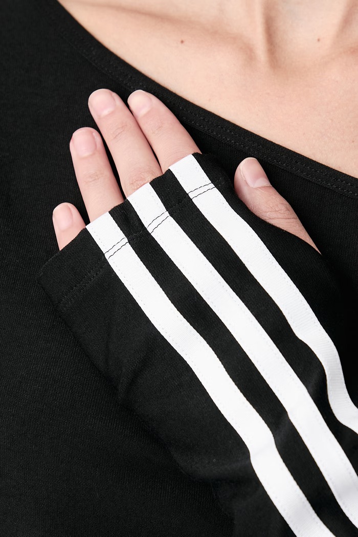 Лонгслів жіночий з віскозою Asymetric Top adidas Originals чорний LE8310