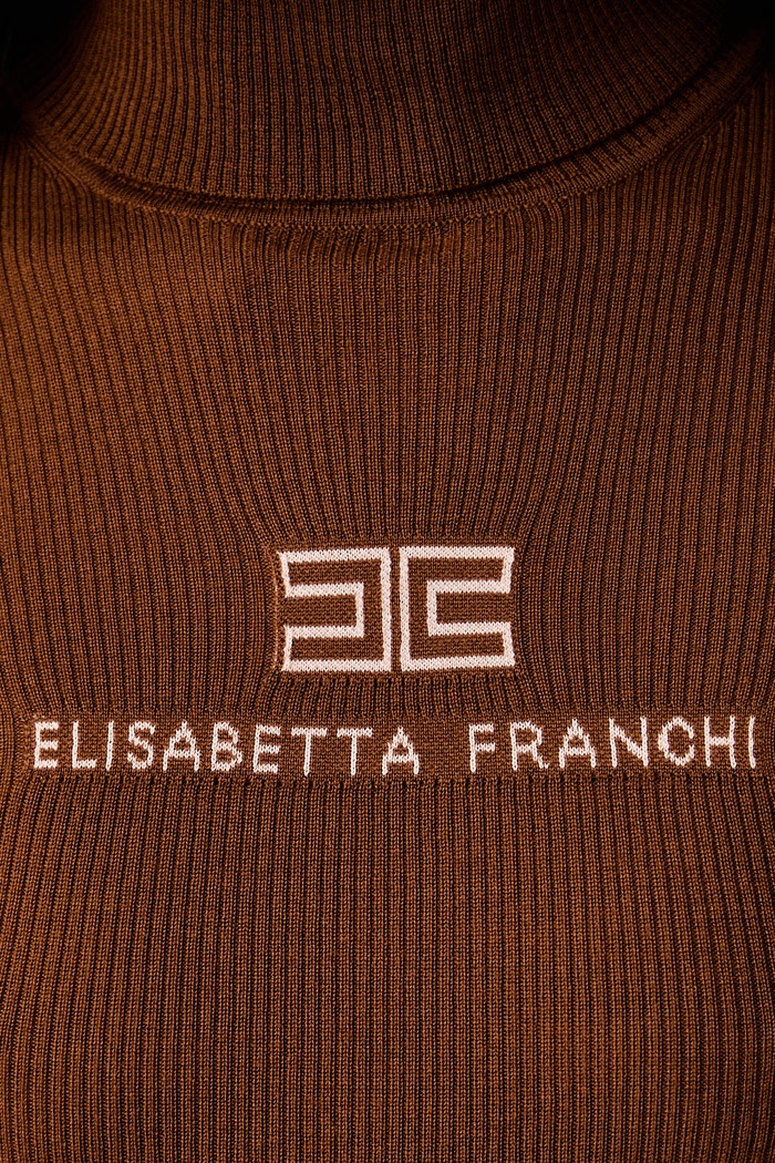 Elisabetta Franchi πουλόβερ γυναικείο μάλλινο MK18B66E2