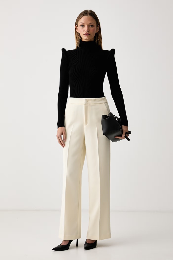 Elisabetta Franchi Golf damski z wiskozą MK06S66E2 czarny AW26