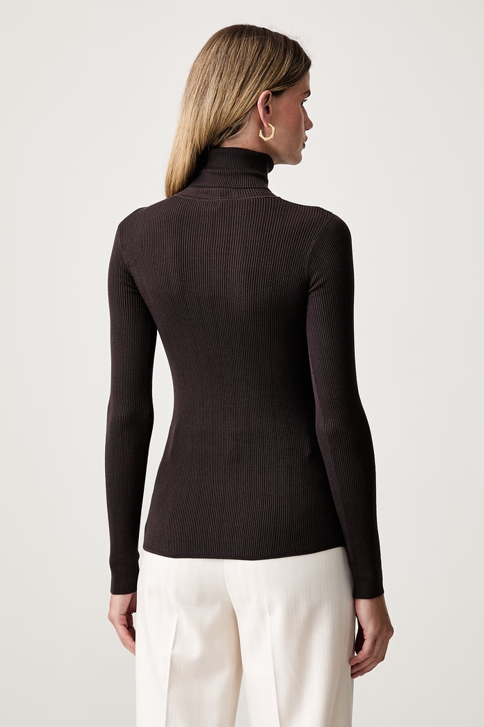 Odzież Elisabetta Franchi sweter lounge damski z lyocellem MK05B66E2 brązowy