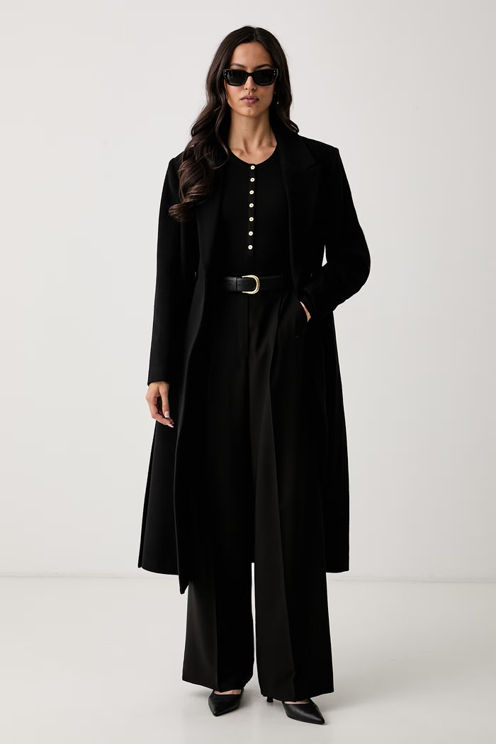 Elisabetta Franchi body damskie z dodatkiem wełny BO01B66E2 czarny AW26