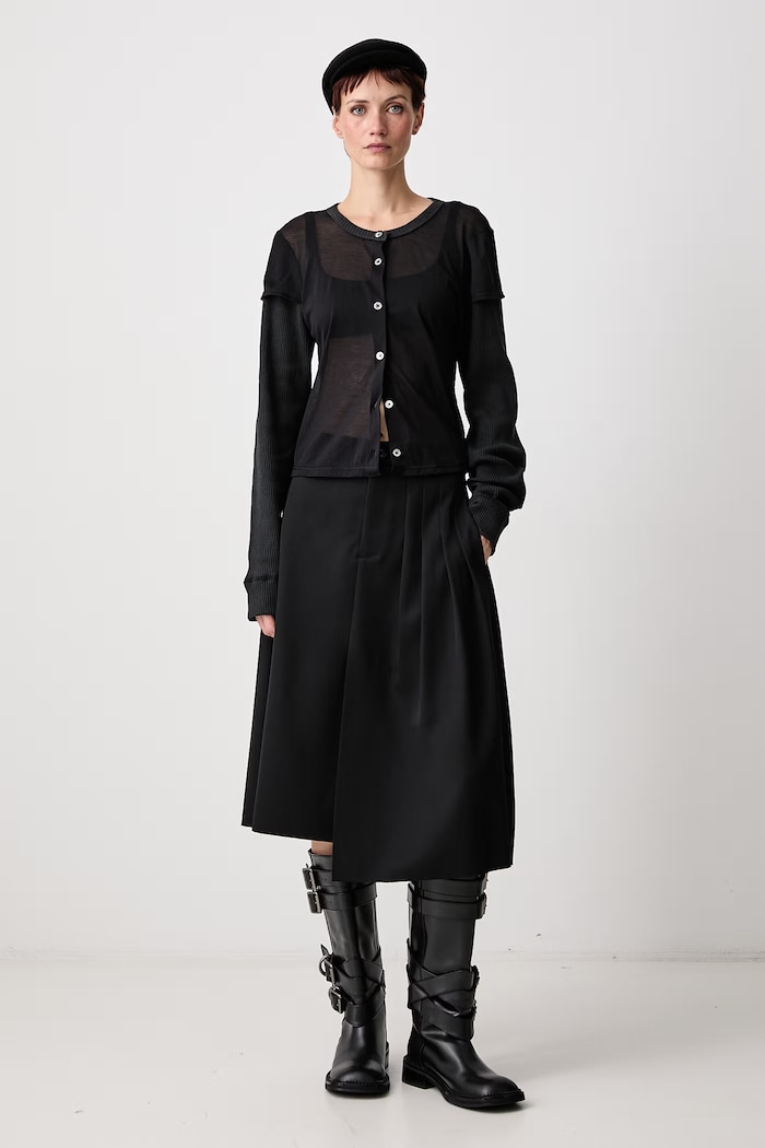 Our Legacy Longsleeve Women's with cotton W4266HB black AW26