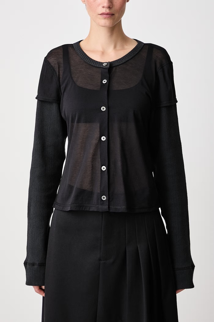 Longsleeve Women's with cotton Our Legacy black W4266HB