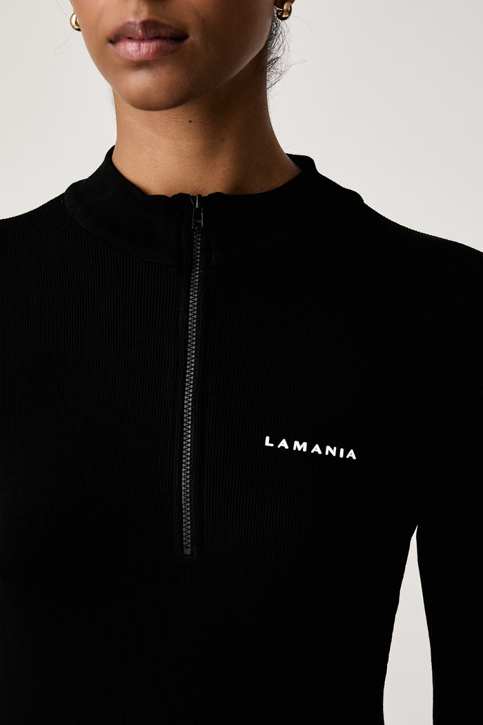 Longsleeve damski z wiskozą SHERYL La Mania czarny SHERYL