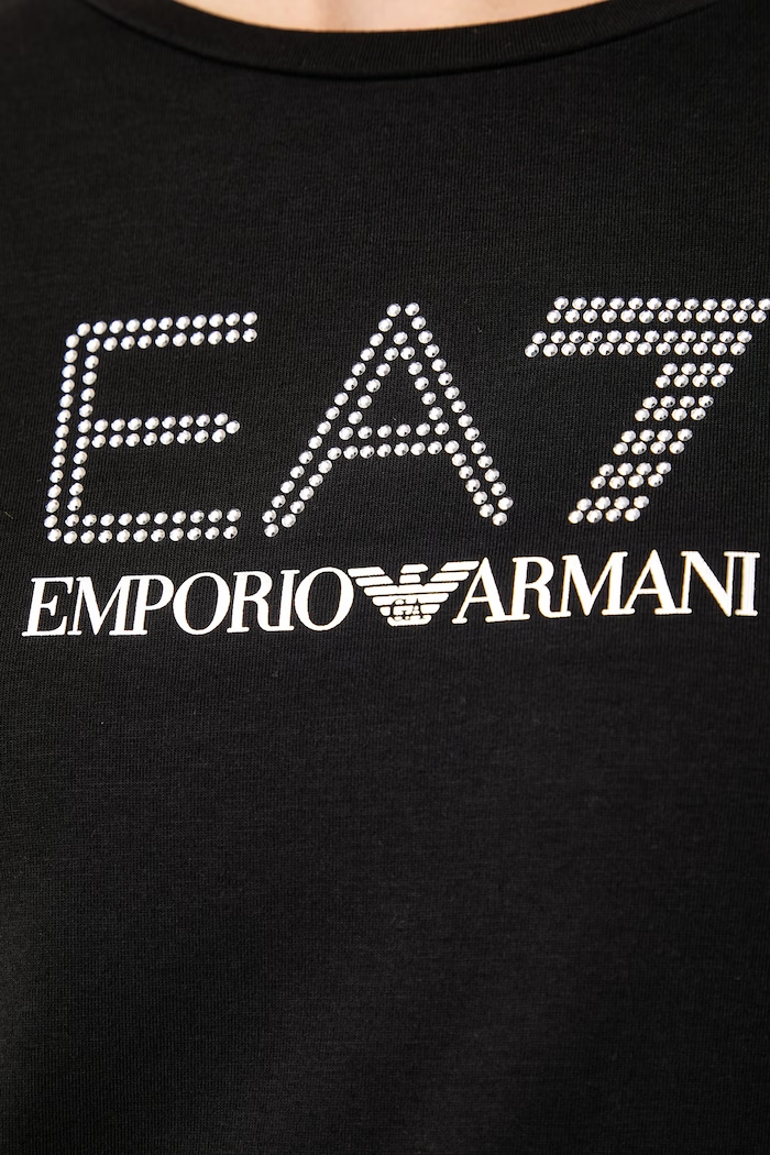 Longsleeve damski z modalem EA7 Emporio Armani czarny TJDQZ.8NTT51