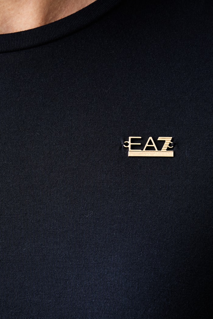 EA7 Emporio Armani longsleeve damski z wiskozą AF13919.7W001652 granatowy