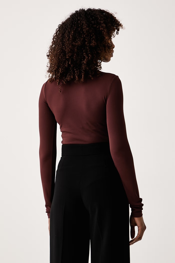 Odzież Patrizia Pepe body damskie 8M0320.J0063 brązowy