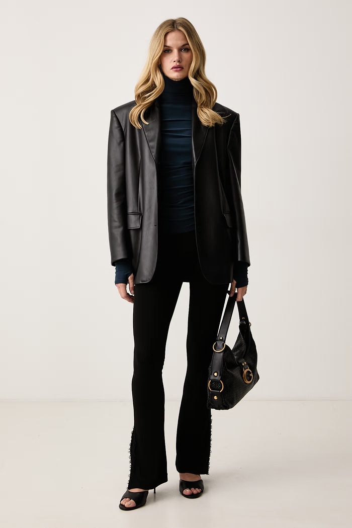 Patrizia Pepe Bluzka damska 8M0166.J015 granatowy AW26