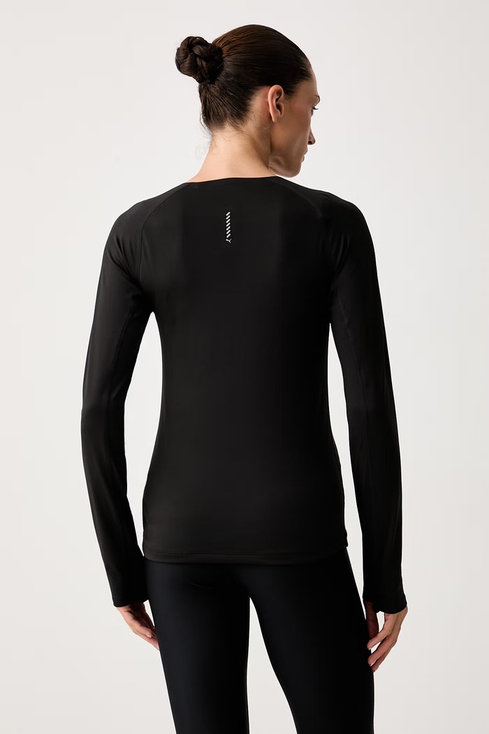 Odzież Puma longsleeve do biegania damski Cloudspun 526651 czarny