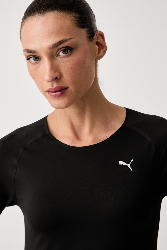 Puma longsleeve do biegania damski Cloudspun czarny 526651