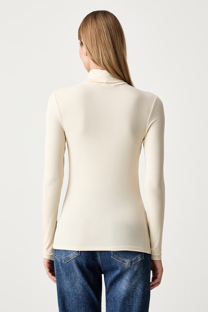 Odzież Marc O'Polo longsleeve damski z modalem 5000012921 beżowy