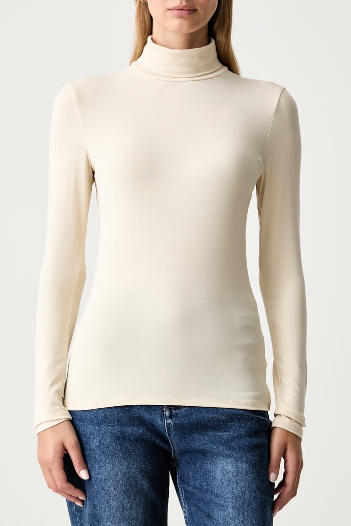 Marc O'Polo longsleeve damski z modalem 5000012921 beżowy