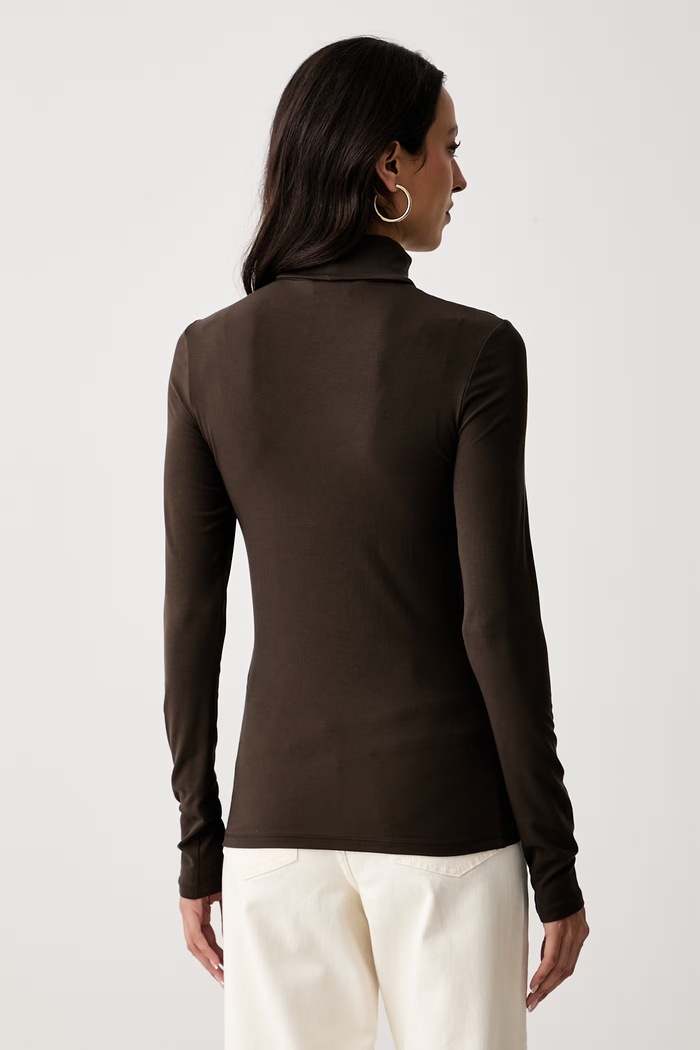 Odzież Marc O'Polo longsleeve damski z modalem 5000012921 brązowy