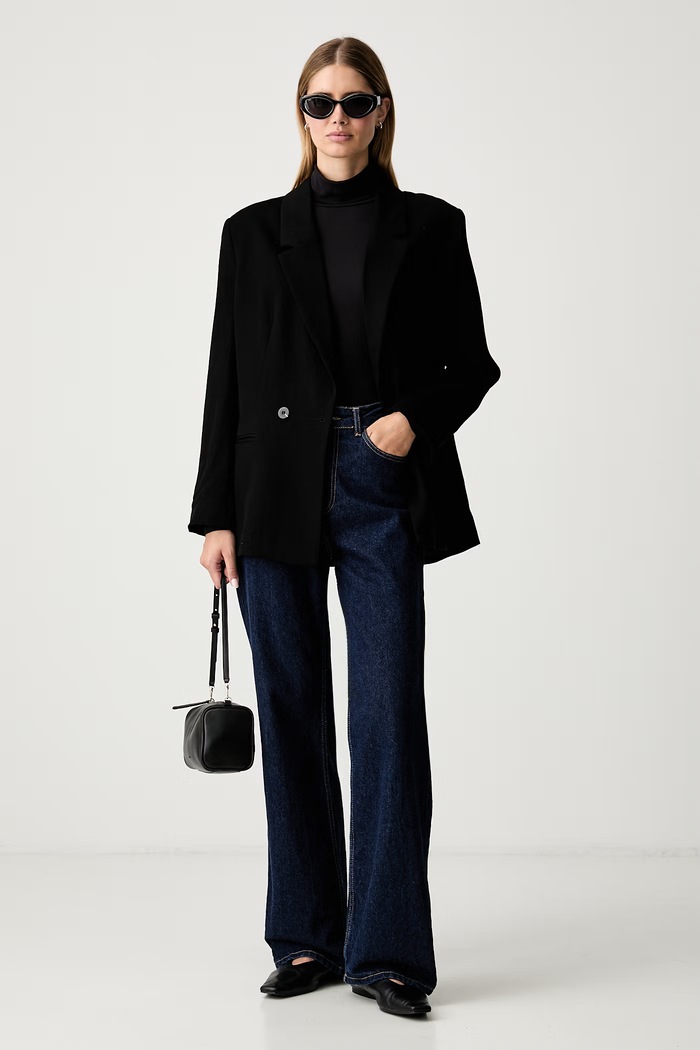 Marc O'Polo longsleeve damski z modalem 5000012921 czarny AW26