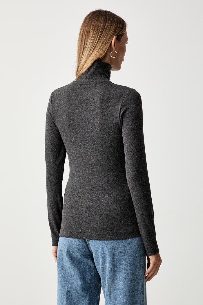 Odzież Marc O'Polo longsleeve damski z modalem 5000012900 szary
