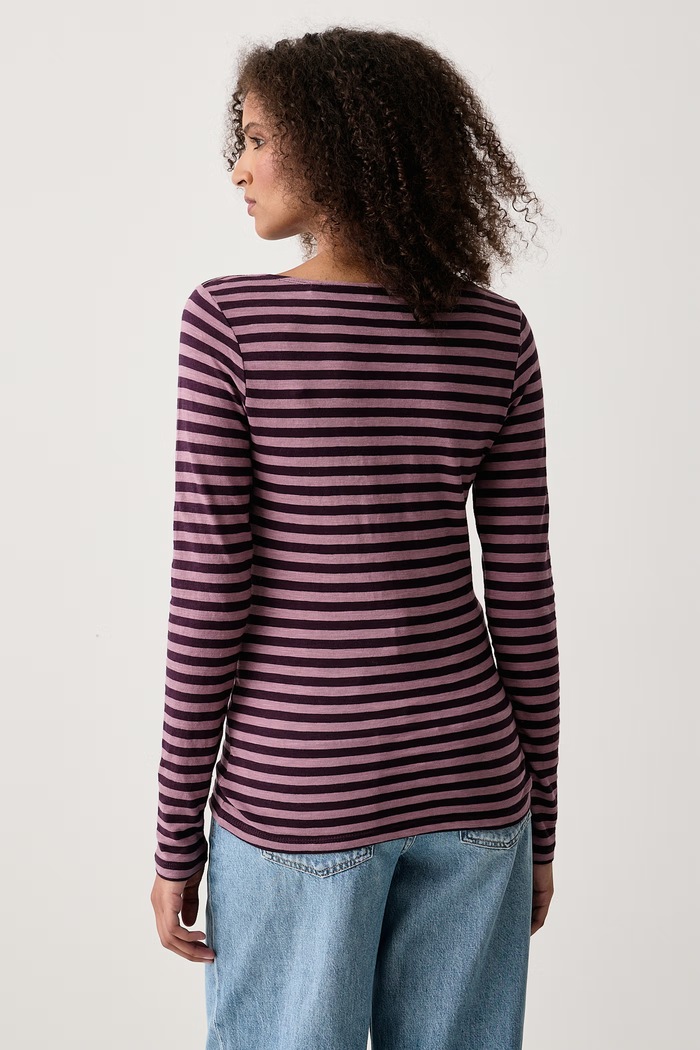 Odzież Marc O'Polo Longsleeve damski bawełniany 5000012509 fioletowy