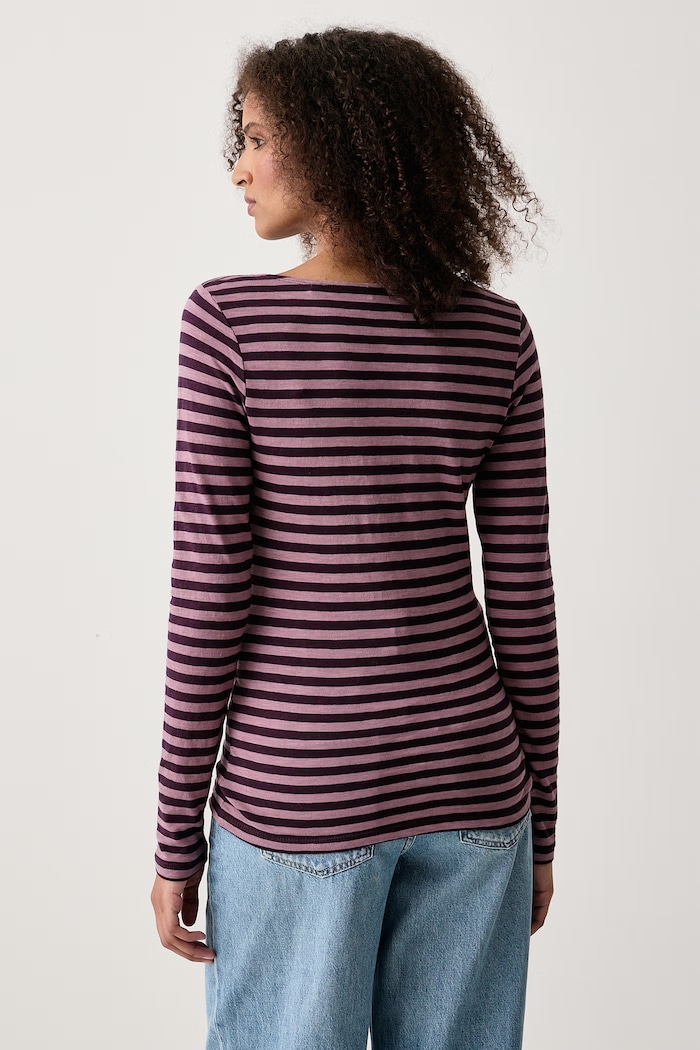 Odzież Marc O'Polo Longsleeve damski bawełniany 5000012509 fioletowy