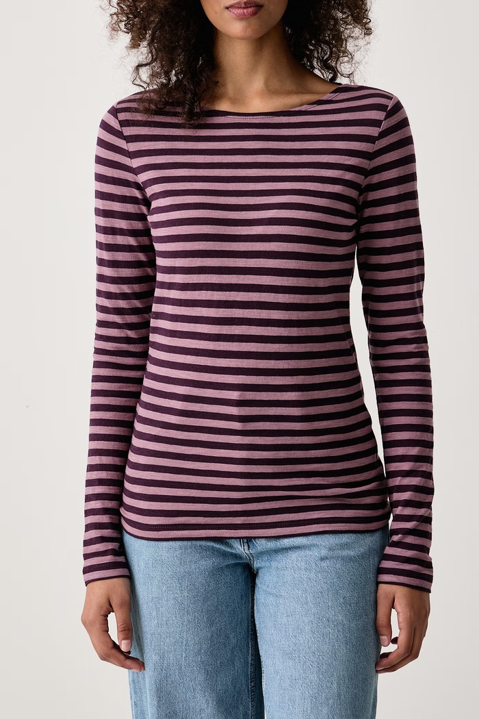 Longsleeve damski bawełniany Marc O'Polo 5000012509 fioletowy