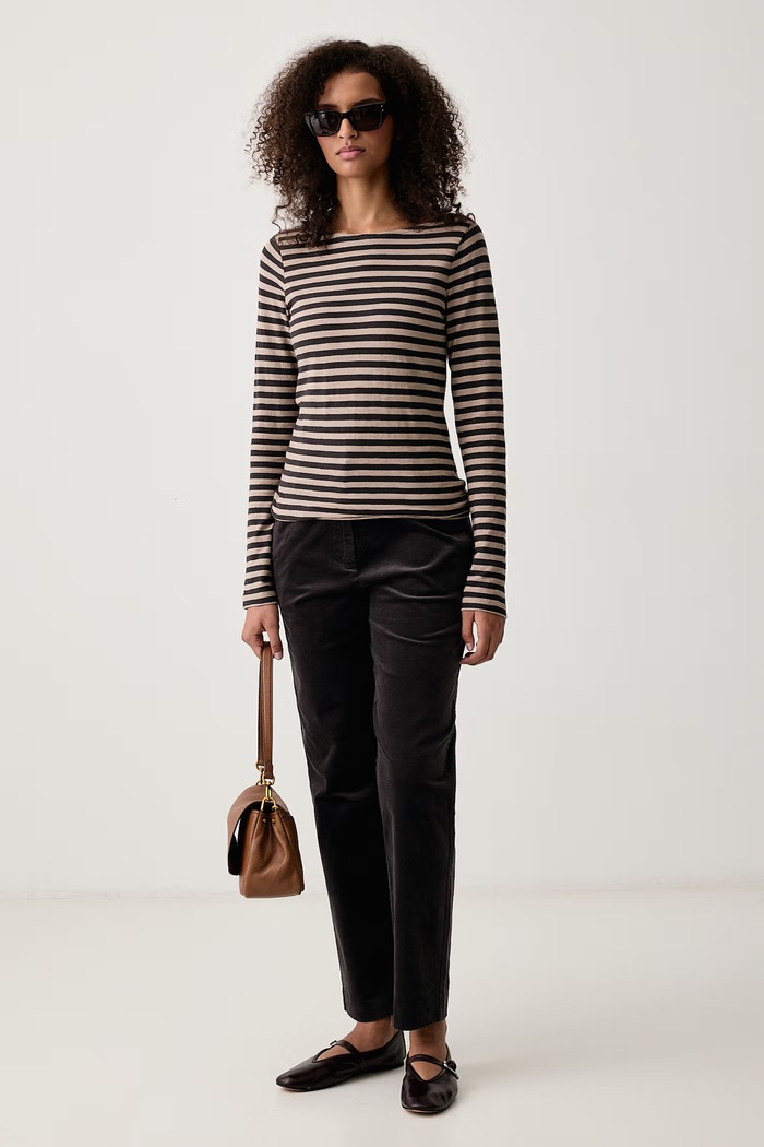 Marc O'Polo Longsleeve damski bawełniany 5000012509 beżowy AW26