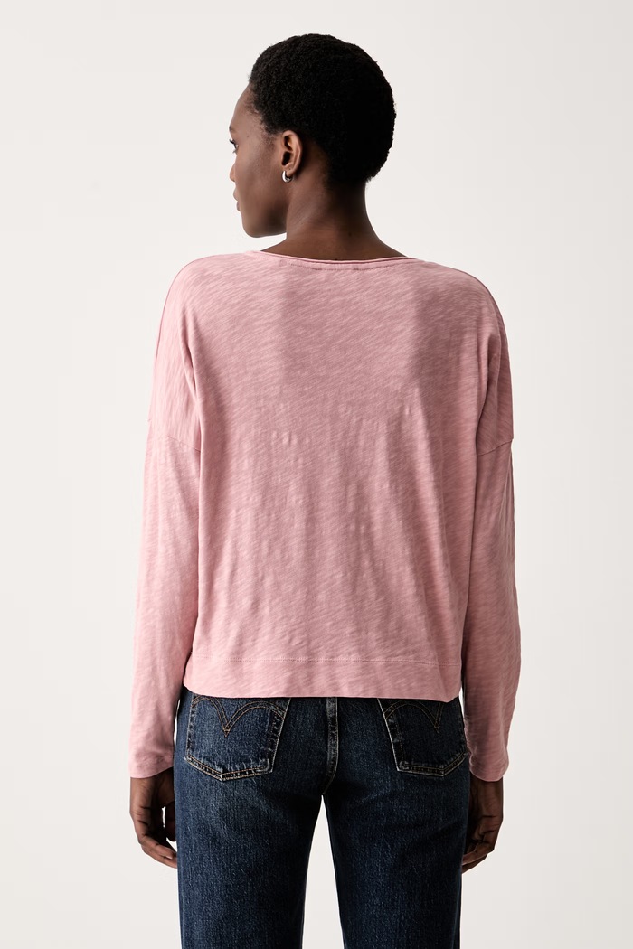 Odzież Marc O'Polo longsleeve damski bawełniany 5000012508 różowy