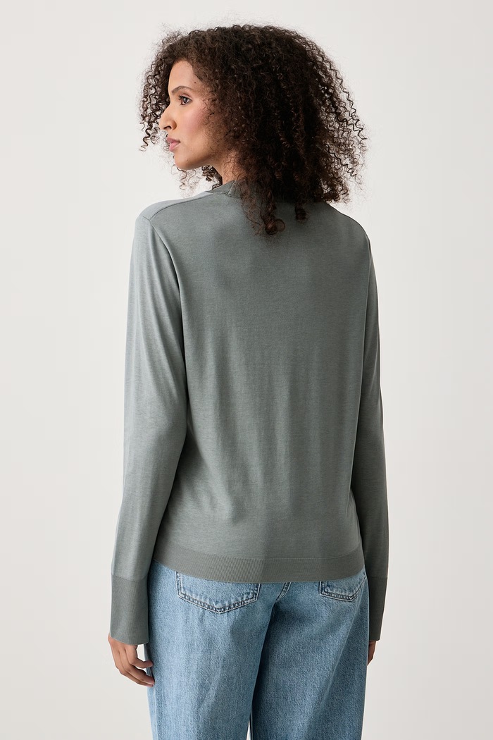Odzież Marc O'Polo Longsleeve damski z lyocellem 5000012502 turkusowy