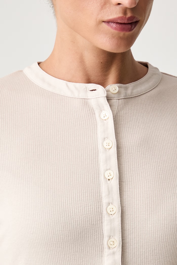 Marc O'Polo longsleeve damski z lyocellem 5000012501 beżowy