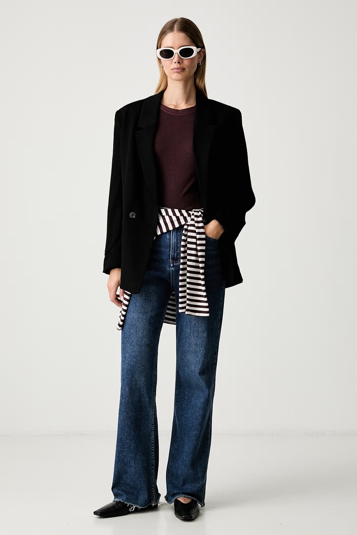 Marc O'Polo longsleeve damski z lyocellem 5000012500 bordowy AW26