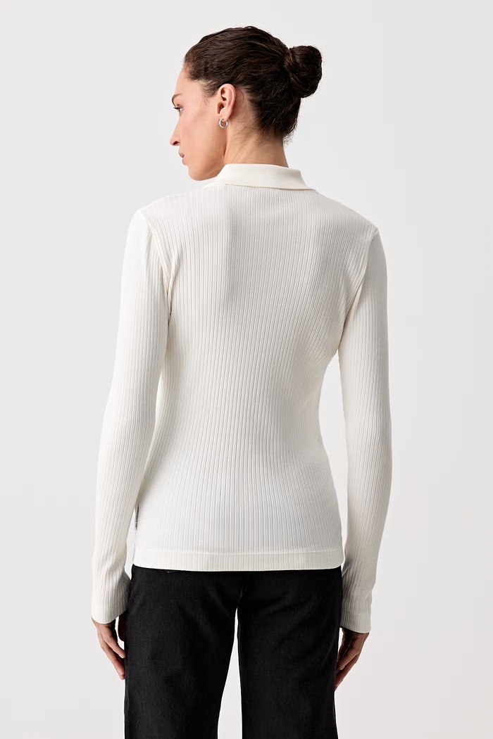 Odzież Marc O'Polo longsleeve damski z bawełną 5000012420 beżowy