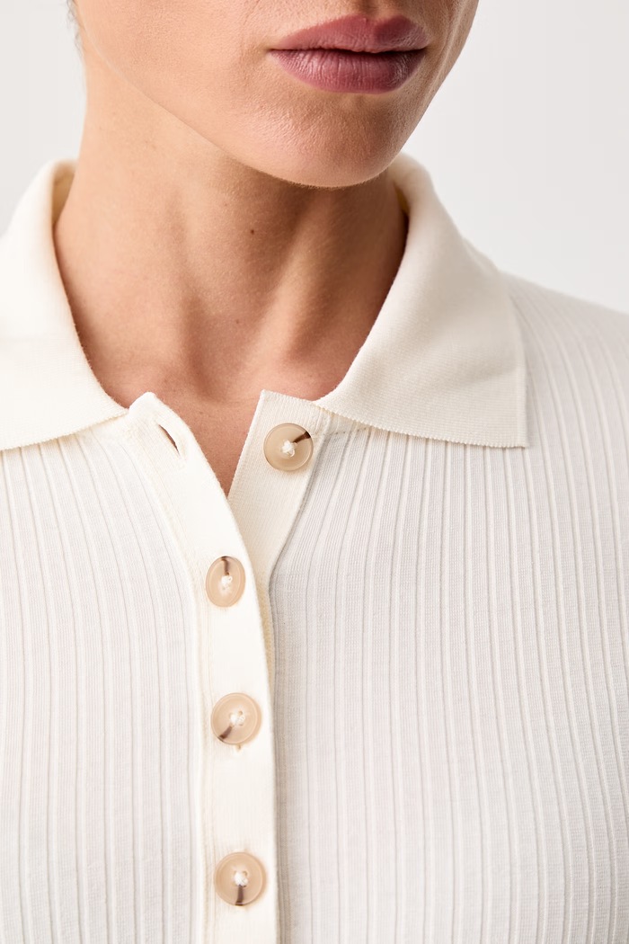 Marc O'Polo longsleeve damski z bawełną 5000012420 beżowy