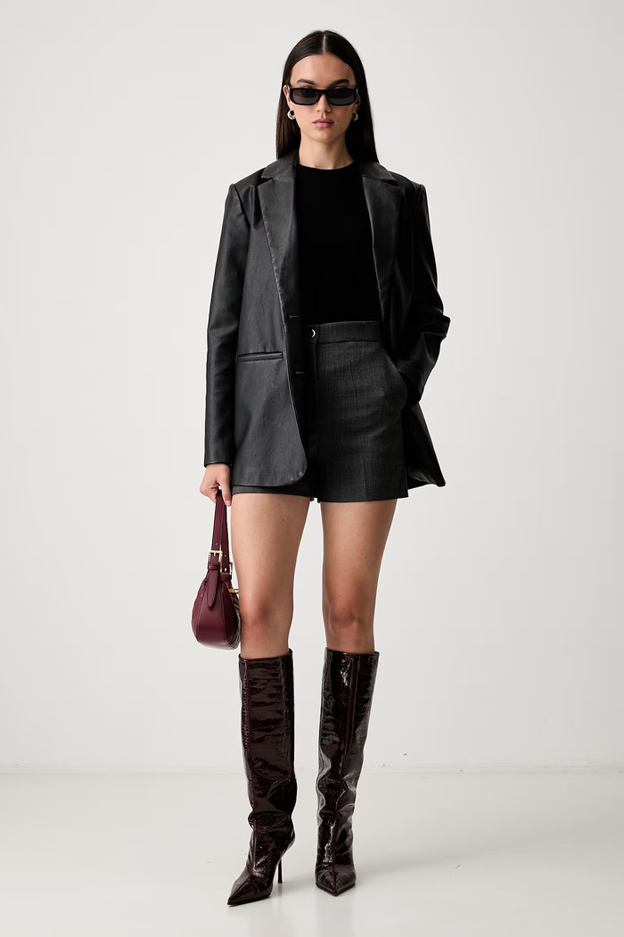 Pinko longsleeve damski z dodatkiem wełny 107524.A3K6 czarny AW26