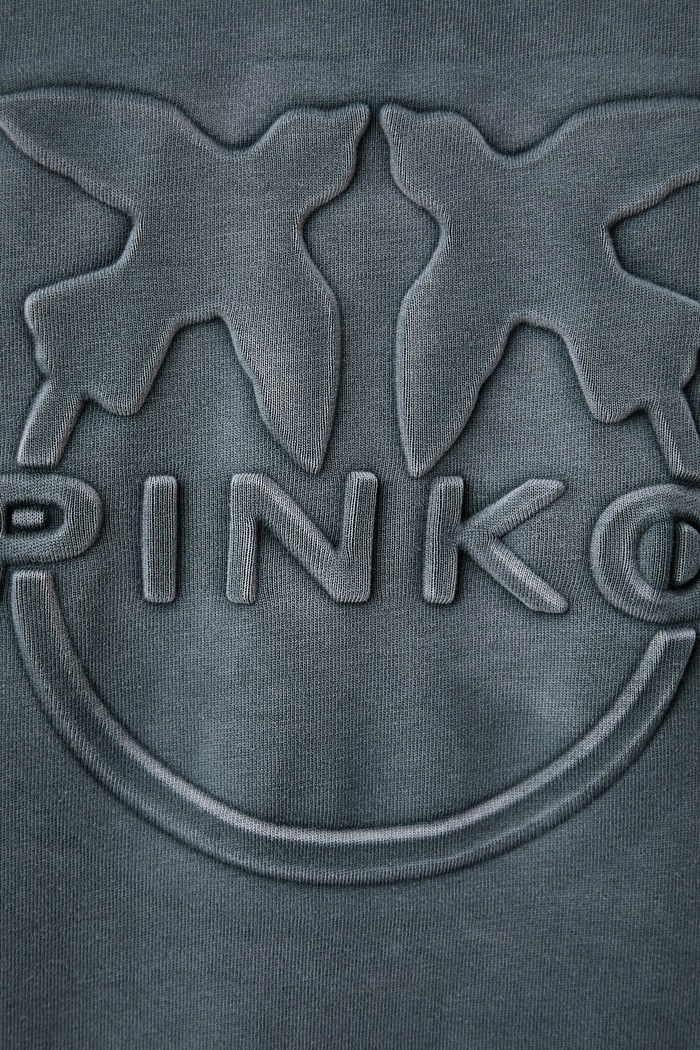 Longsleeve damski bawełniany Pinko szary 107480.A3KF