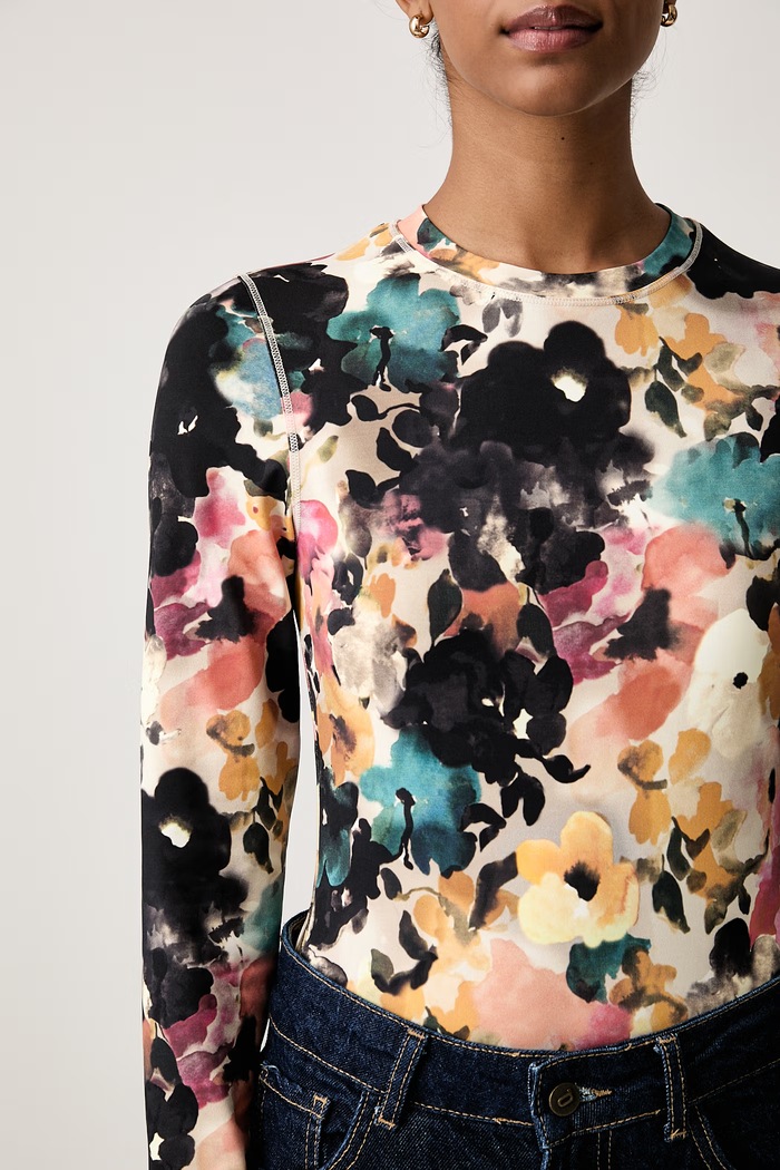 Longsleeve damski Stine Goya czarny SG.AW26.T007.2542