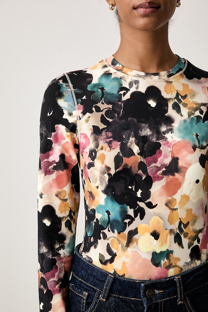 Longsleeve damski Stine Goya czarny SG.AW26.T007.2542