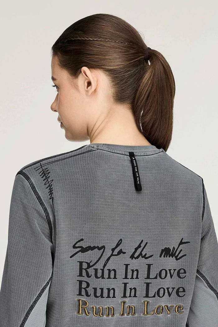 Longsleeve damski z lyocellem Adidas Running x Song For The Mute adidas Originals KY3103 szary