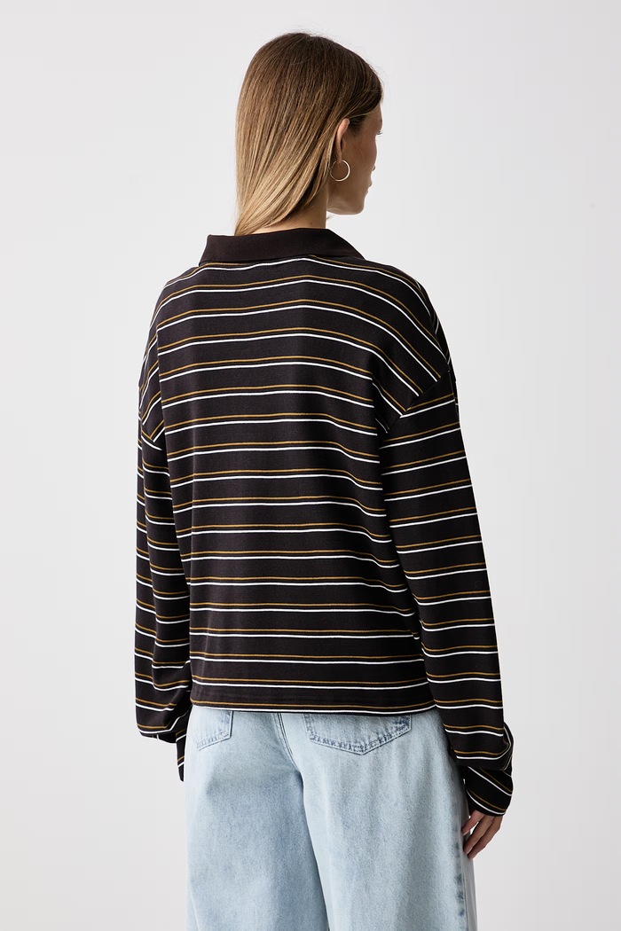 Odzież Gestuz Longsleeve damski z bawełną GZpilova 10911483 brązowy