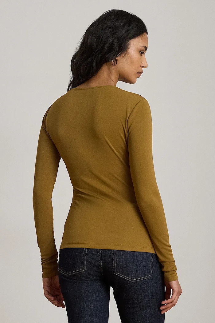 Lauren Ralph Lauren лонгслив для женщин 200P13936 зелёный AW26