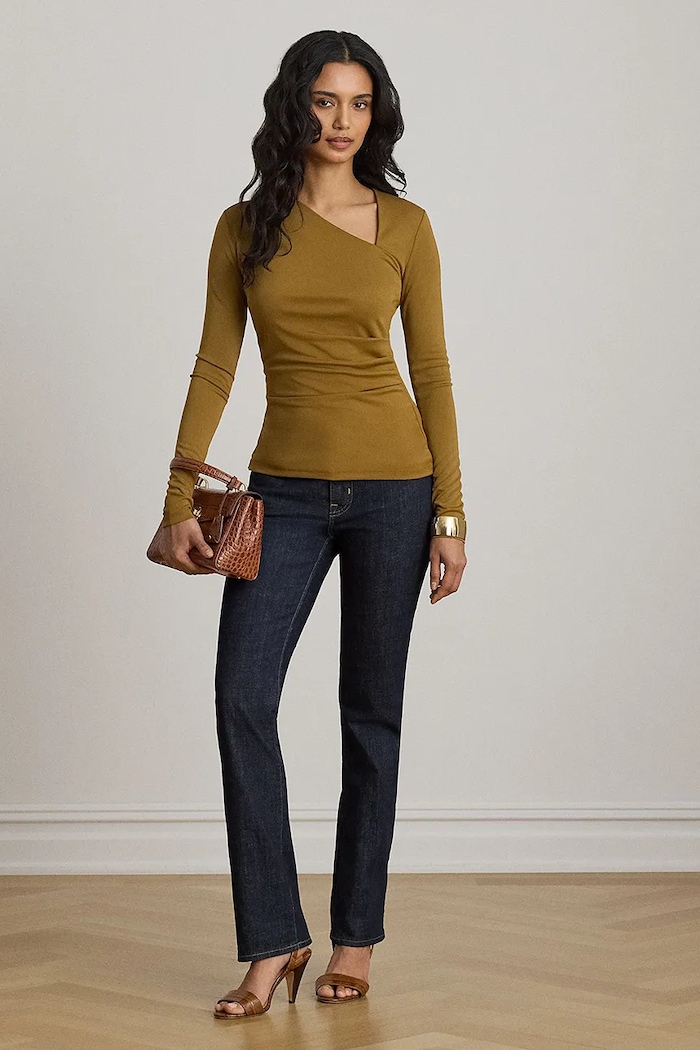 Одежда Lauren Ralph Lauren лонгслив для женщин 200P13936 зелёный