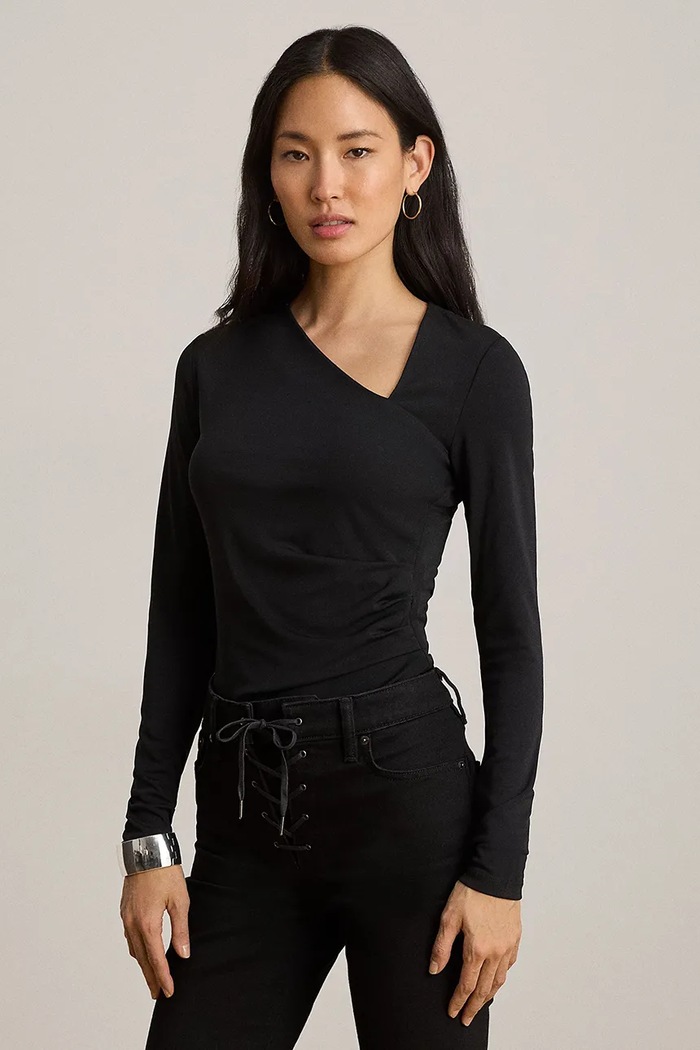 Lauren Ralph Lauren longsleeve damski czarny 200P13936