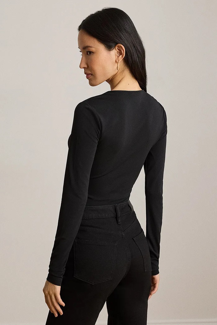 Lauren Ralph Lauren longsleeve damski 200P13936 czarny AW26