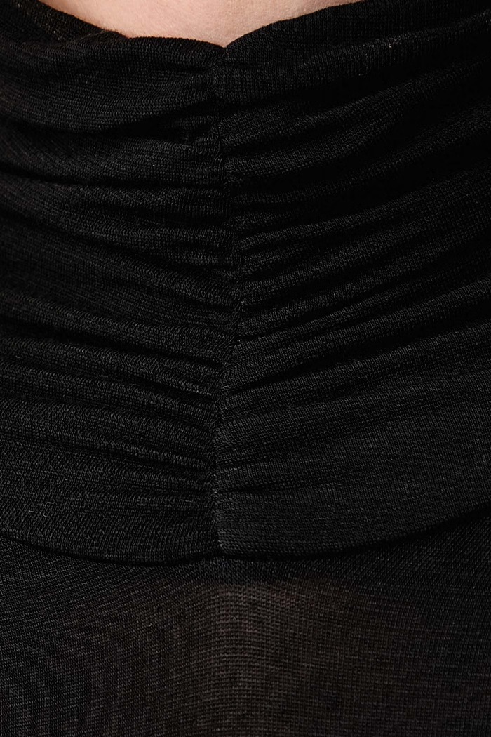 Longsleeve damski z wiskozą Twinset czarny 262TF2064
