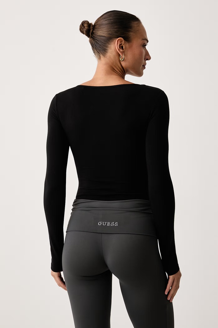 Îmbrăcăminte Guess Body pentru femei cu bumbac GRETA V6BP12.K6916 negru